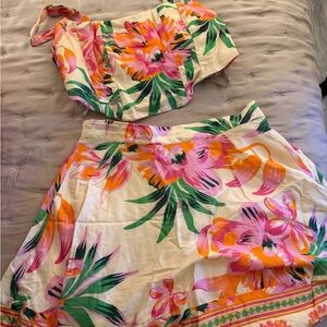 Maaji Floral Dress - Pink, Orange, Green